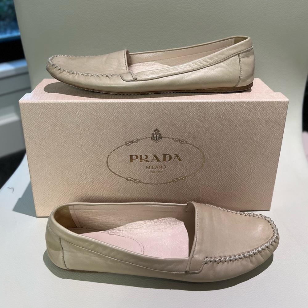 Prada Vintage Leather Loafers
